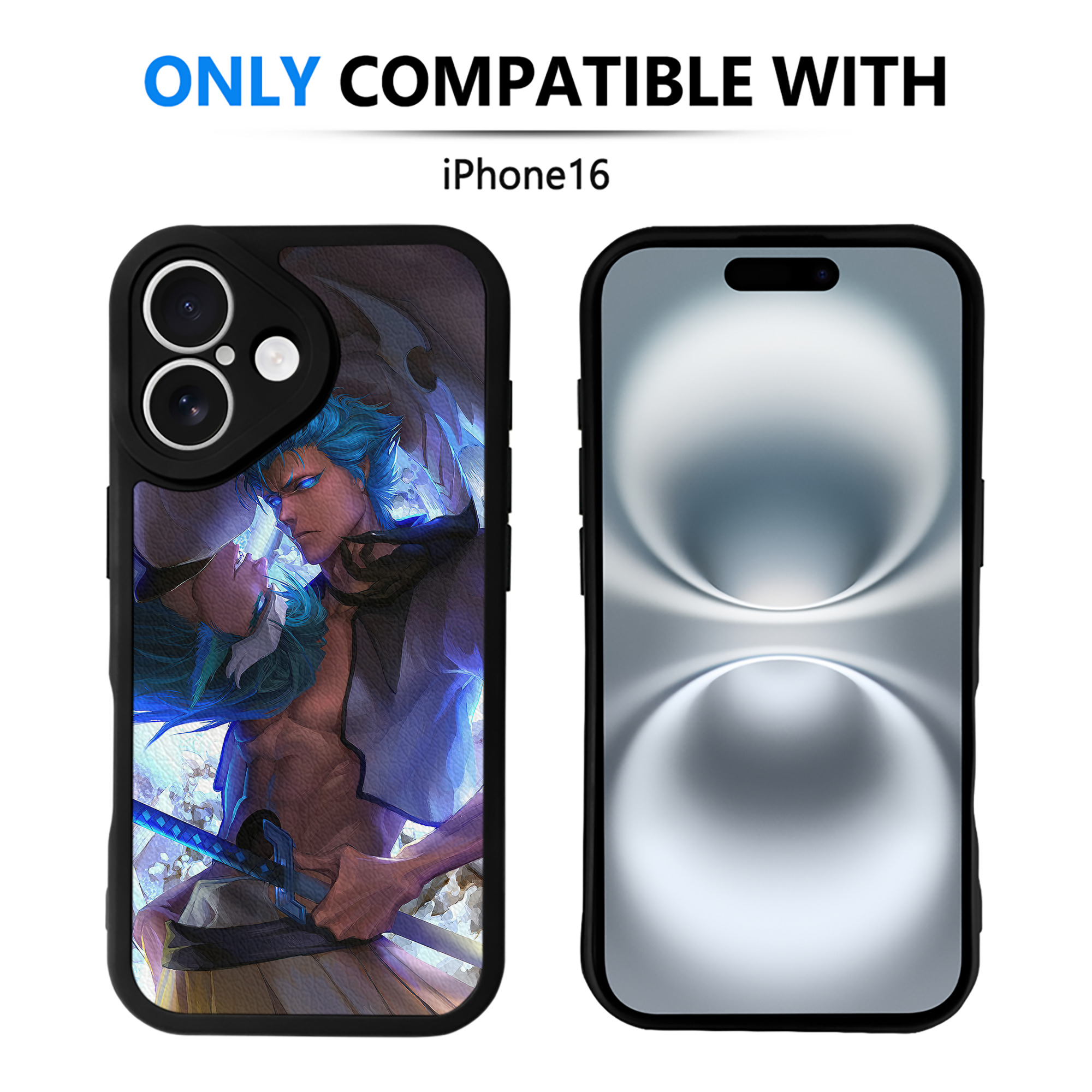 （画像用） ブリーチ BLEACH 【iPhone 16シリーズ対応】シリコンスマホケース（レザー調） 材質：シリコン